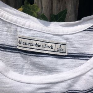 Abercrombie and Fitch Black and White Striped Tank